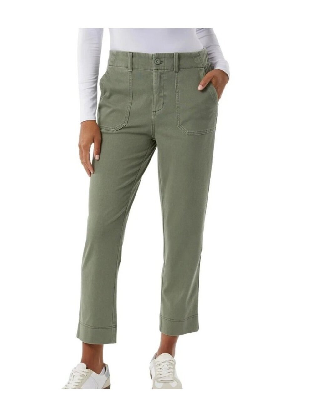 NWOT 32 Degrees Cool Women's XL Green Stretch The Ankle Length Pants